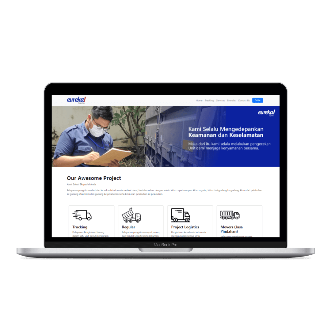 Mockup Eureka Logistic